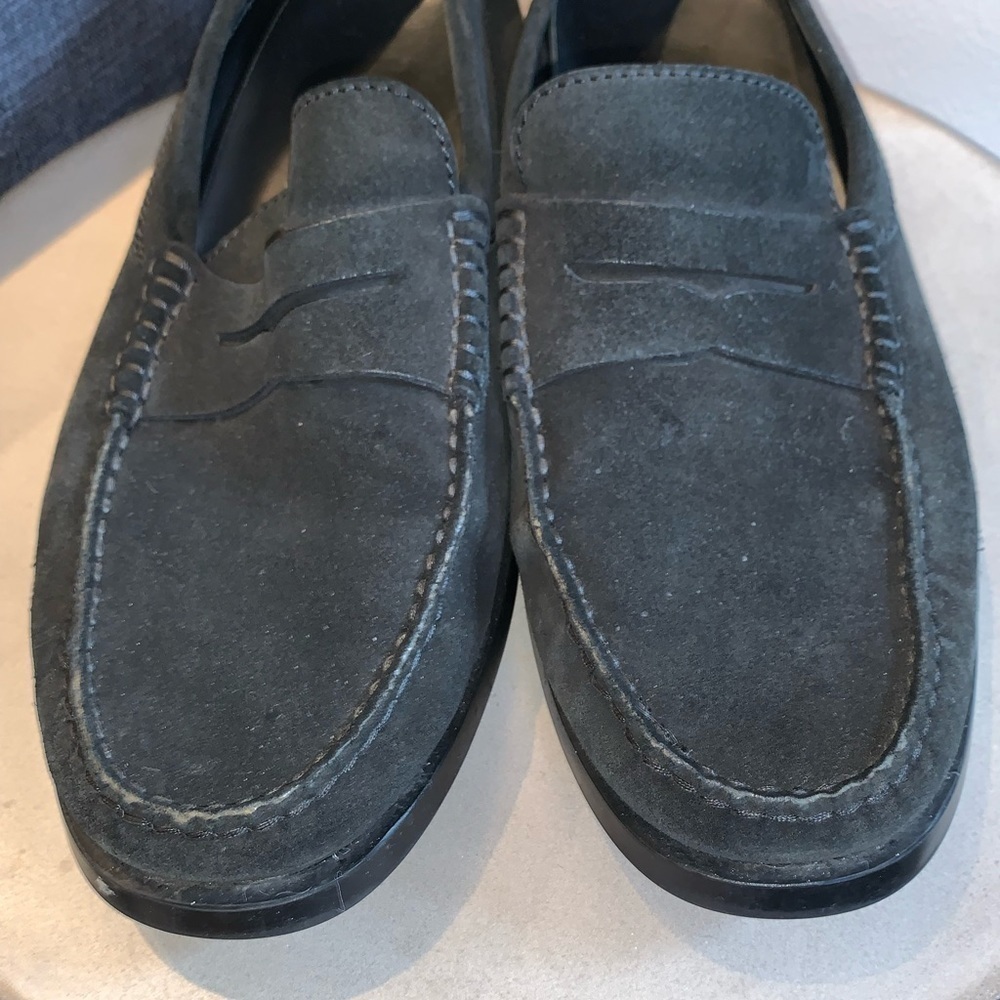 Tods Black Suede Slip on Loafers - Picture 4 of 6